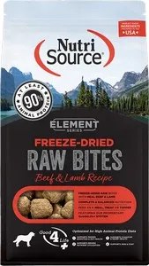 2.5oz Nutrisource Element Freeze-Dried Beef Lamb Bites - Dog/Cat Supplements